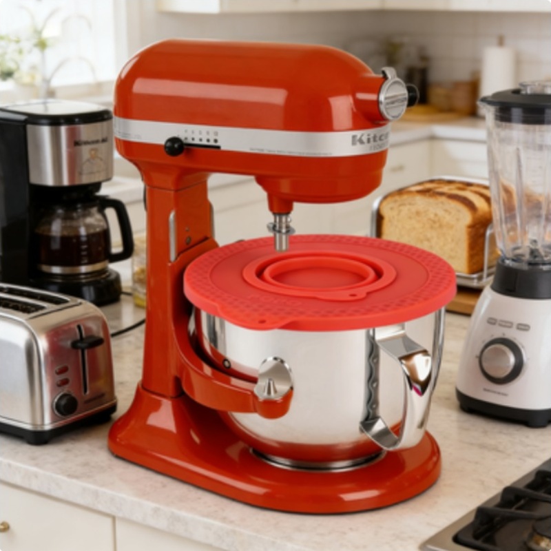 Commercial Kitchen Aid Mixer - Silicone Mixer Bowl Cover Compatible with
