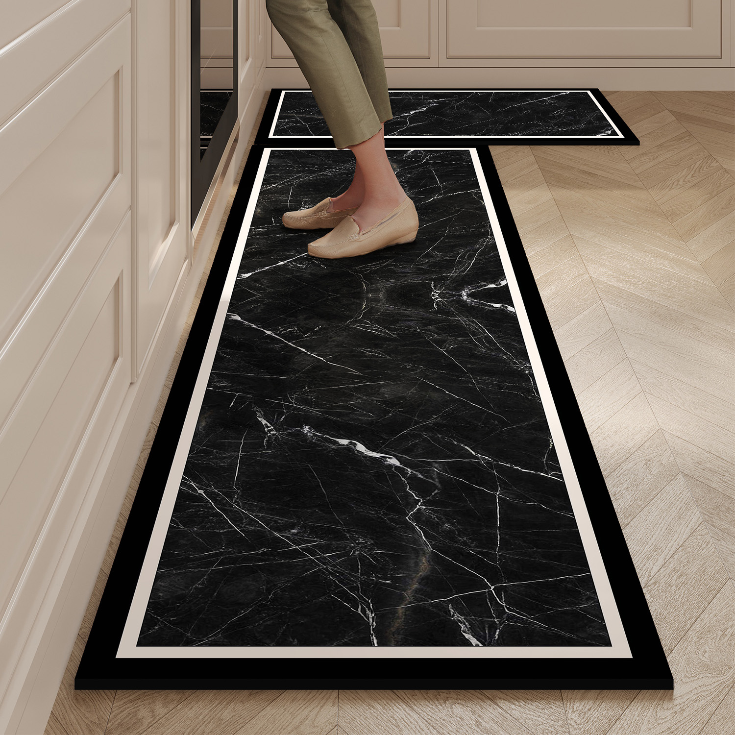 Commercial Kitchen Vinyl Flooring - Kitchen Mat Waterproof Pvc Leather Carpet