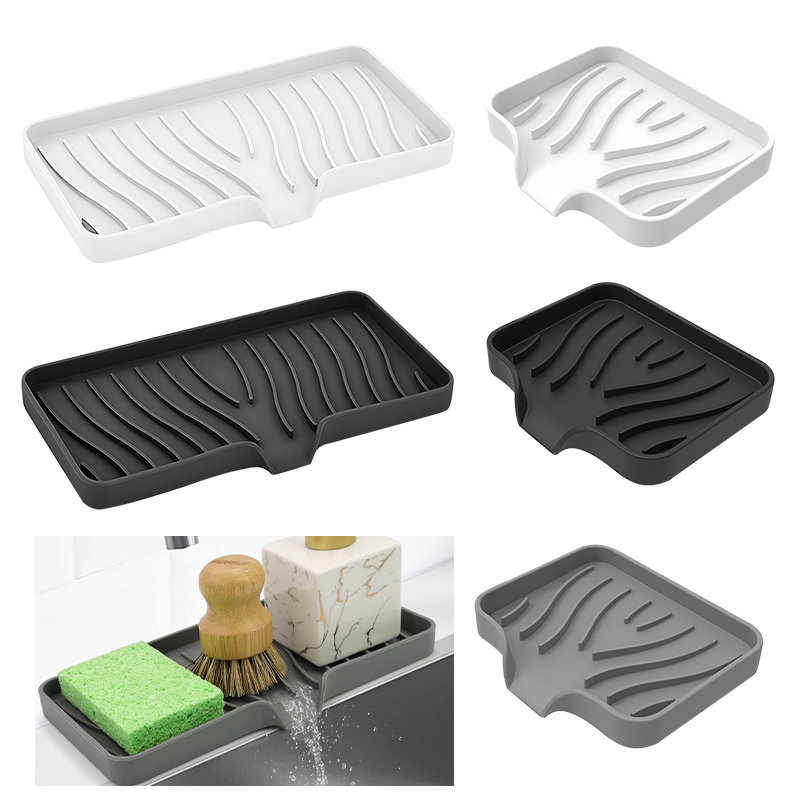 Commercial Kitchen Floor Drain - Silicone Drain Soap Box Sponge Holder
