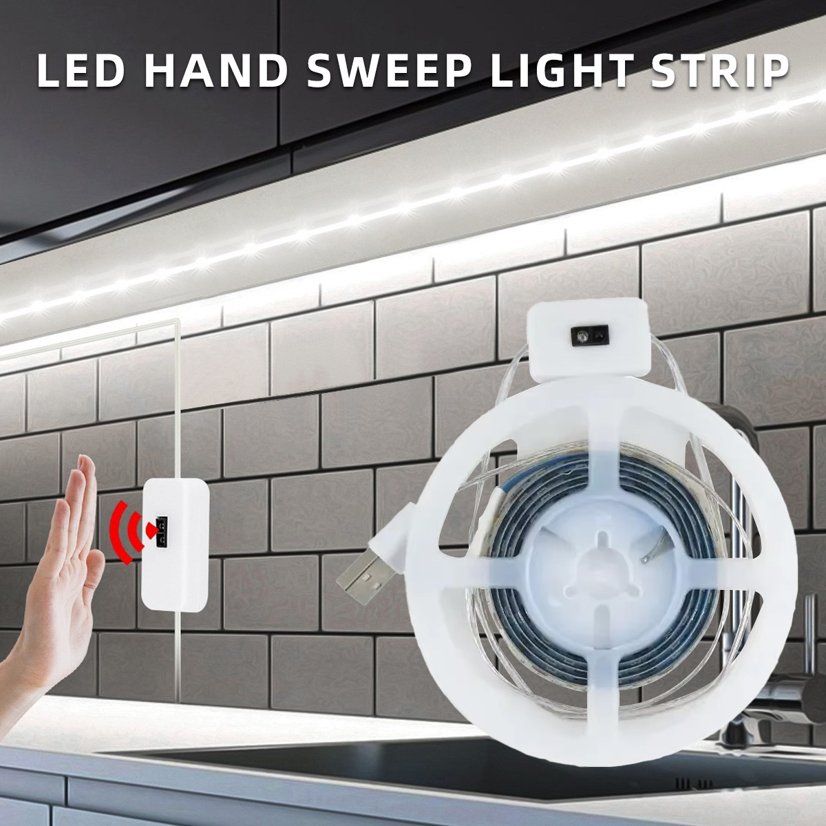 Commercial Kitchen Lighting - 1M Hand Sweep Motion Sensor Dimming