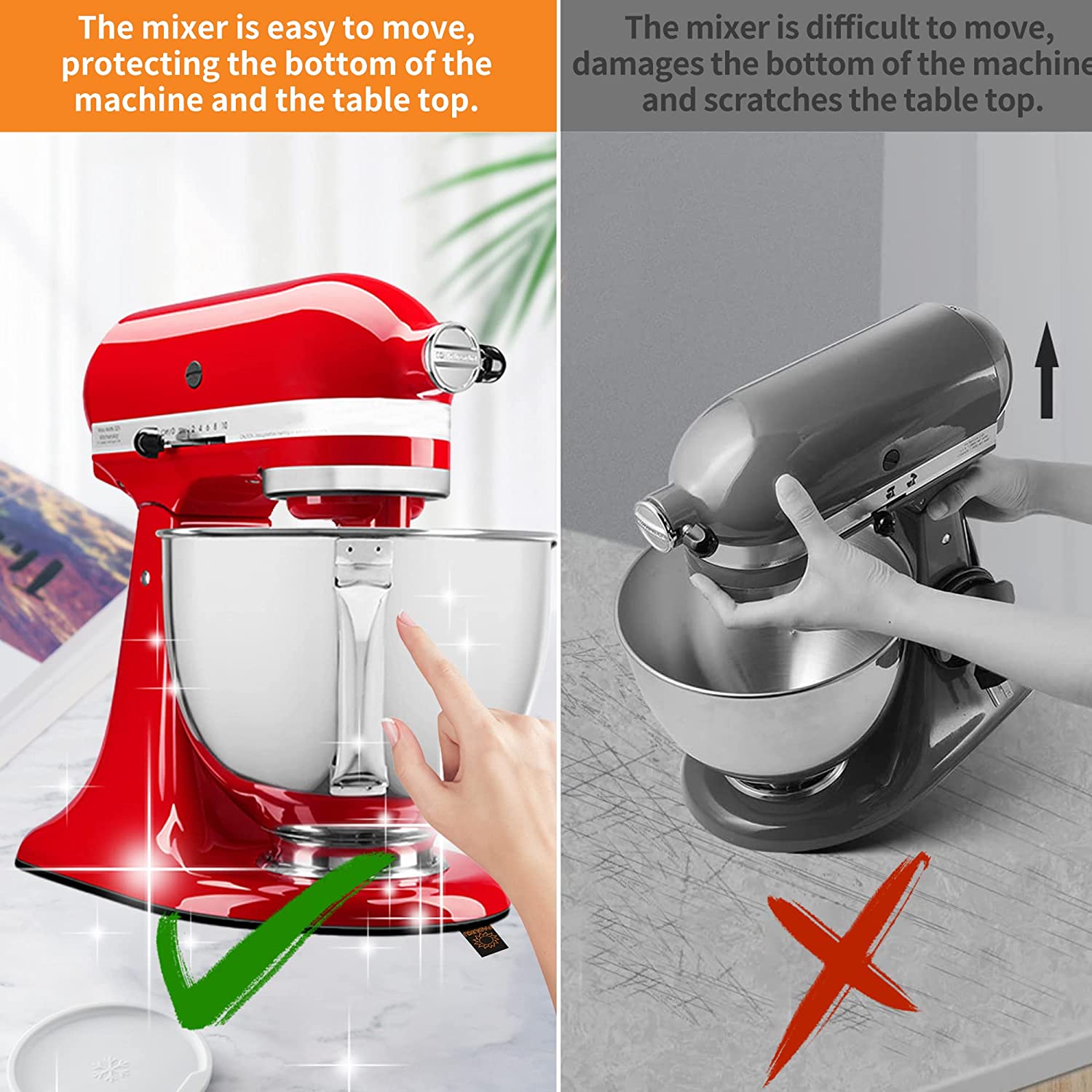 Sliding Mat for Kitchenaid Mix - Commercial Kitchen Aid Mixer recensione e prezzo