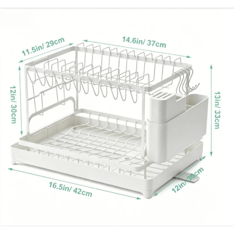 Space Saving 2-Tier Dish Dryin - Commercial Kitchen Floor Drain recensione e prezzo