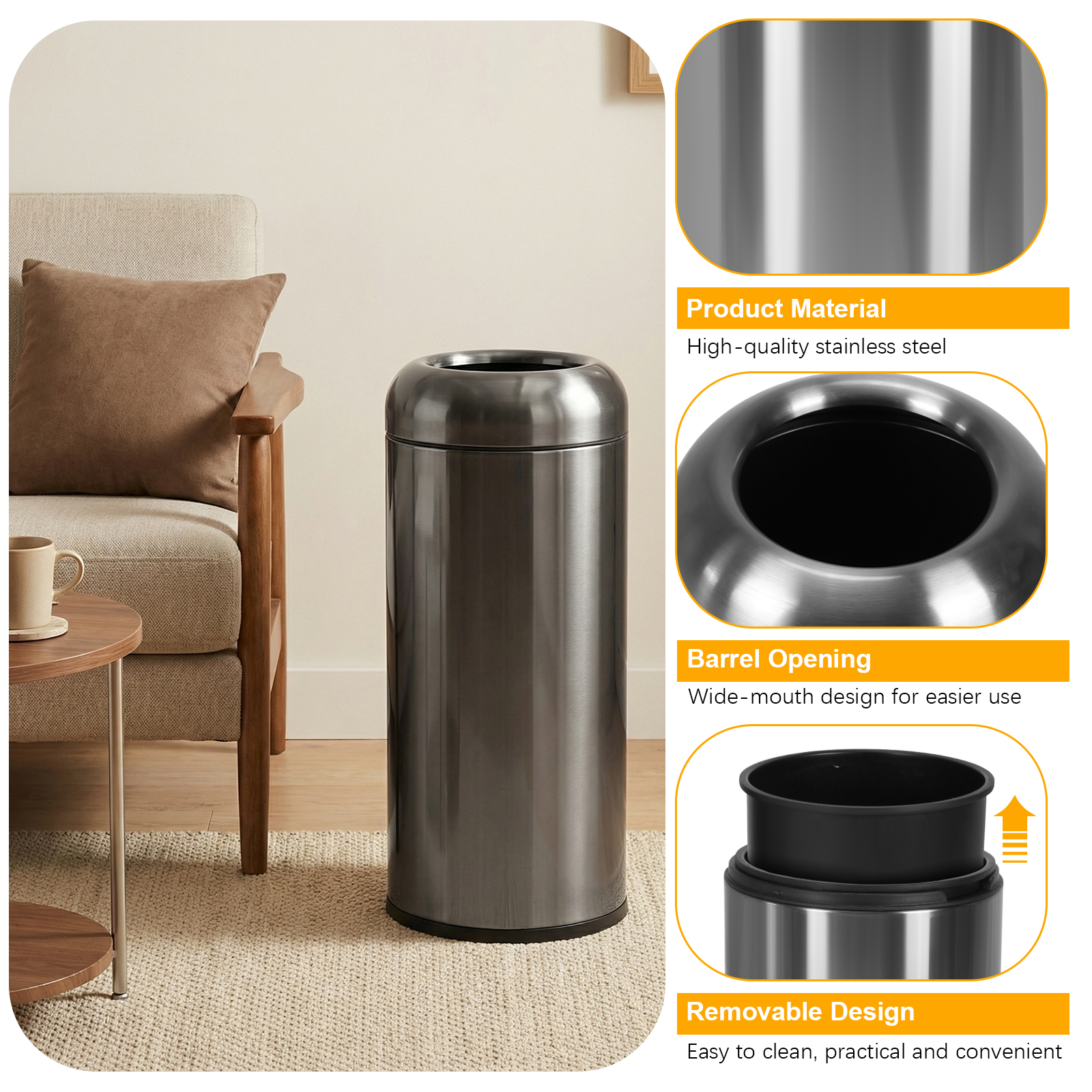 16 Gallon Commercial Big Garba - Commercial Kitchen Trash Can recensione e prezzo