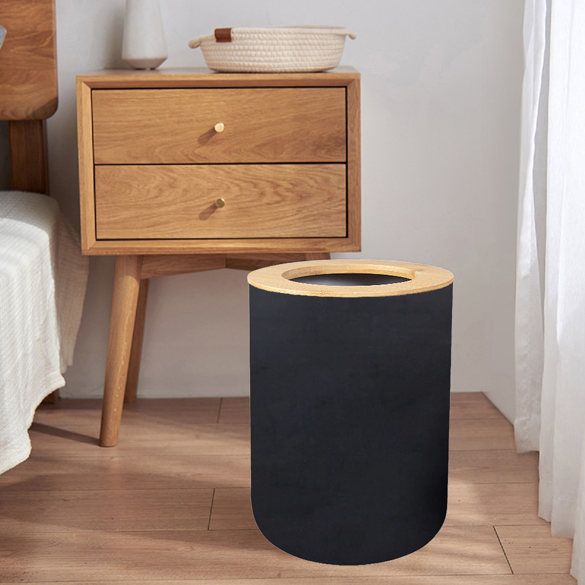 Black Plastic Trash Bin Modern - Commercial Kitchen Trash Can recensione e prezzo