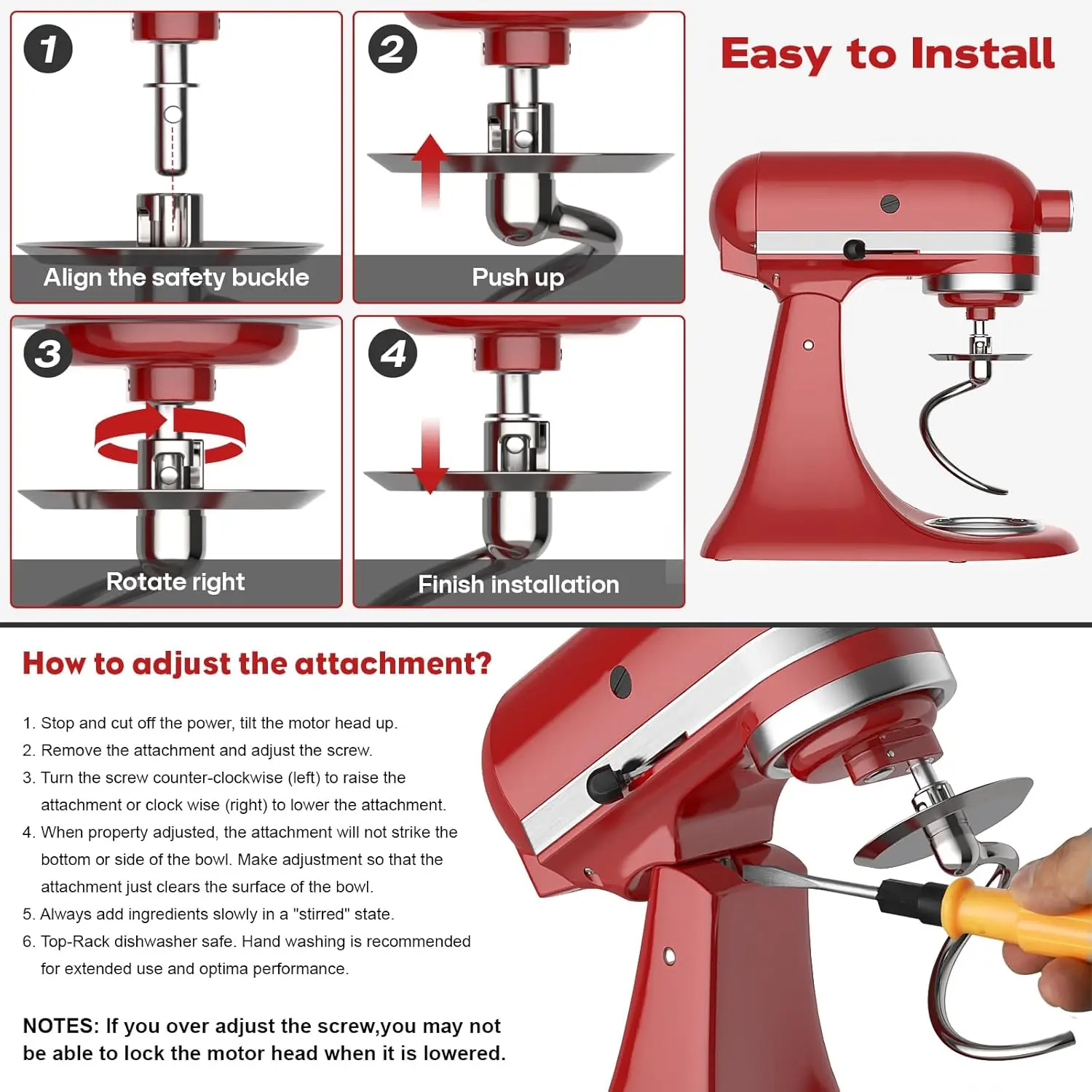 Dishwasher Safe,Spiral Dough H - Commercial Kitchen Aid Mixer recensione e prezzo