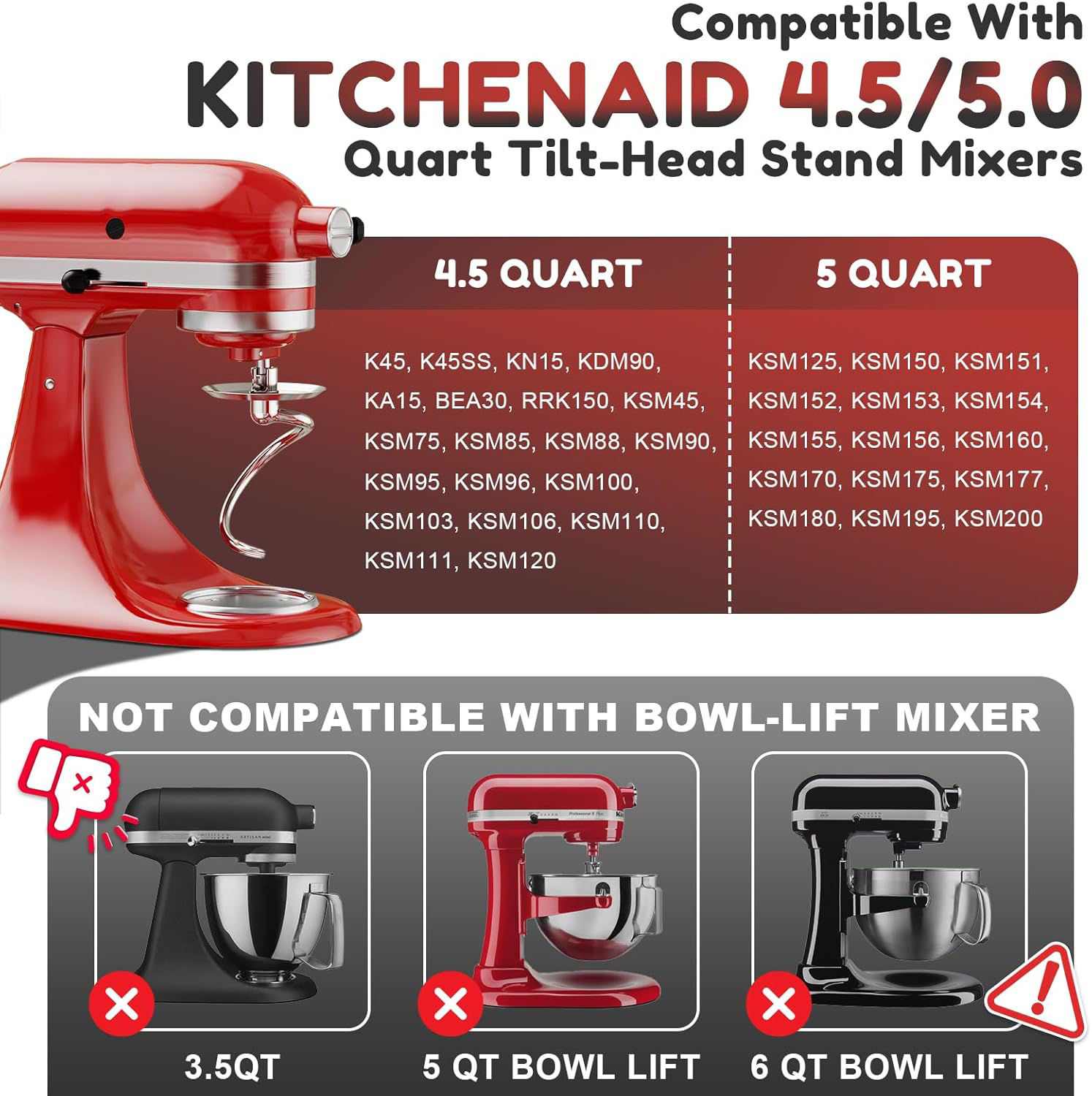 Dishwasher Safe,Spiral Dough H - Commercial Kitchen Aid Mixer recensione e prezzo