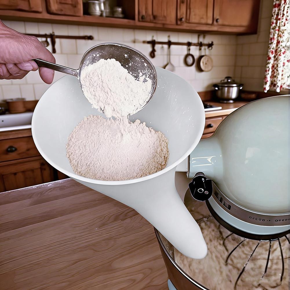 Spill Proof Flour Funnel for 5 - Commercial Kitchen Aid Mixer recensione e prezzo