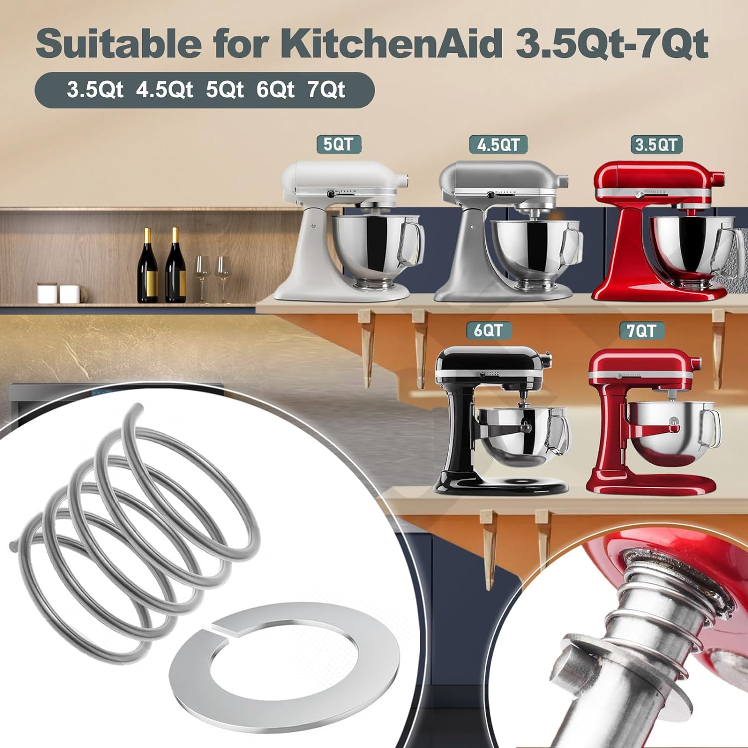2024 new Stainless Steel Sprin - Commercial Kitchen Aid Mixer recensione e prezzo