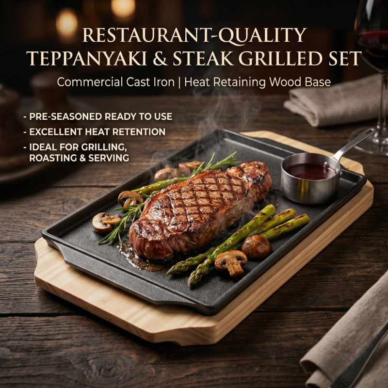 Cast Iron Rectangle Shape Rest - Teppanyaki Grill Table recensione e prezzo
