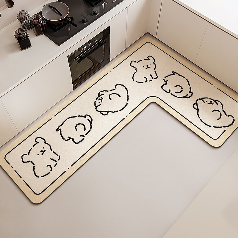 L-shaped Kitchen Floor Mat Wat - Commercial Kitchen Vinyl Flooring recensione e prezzo