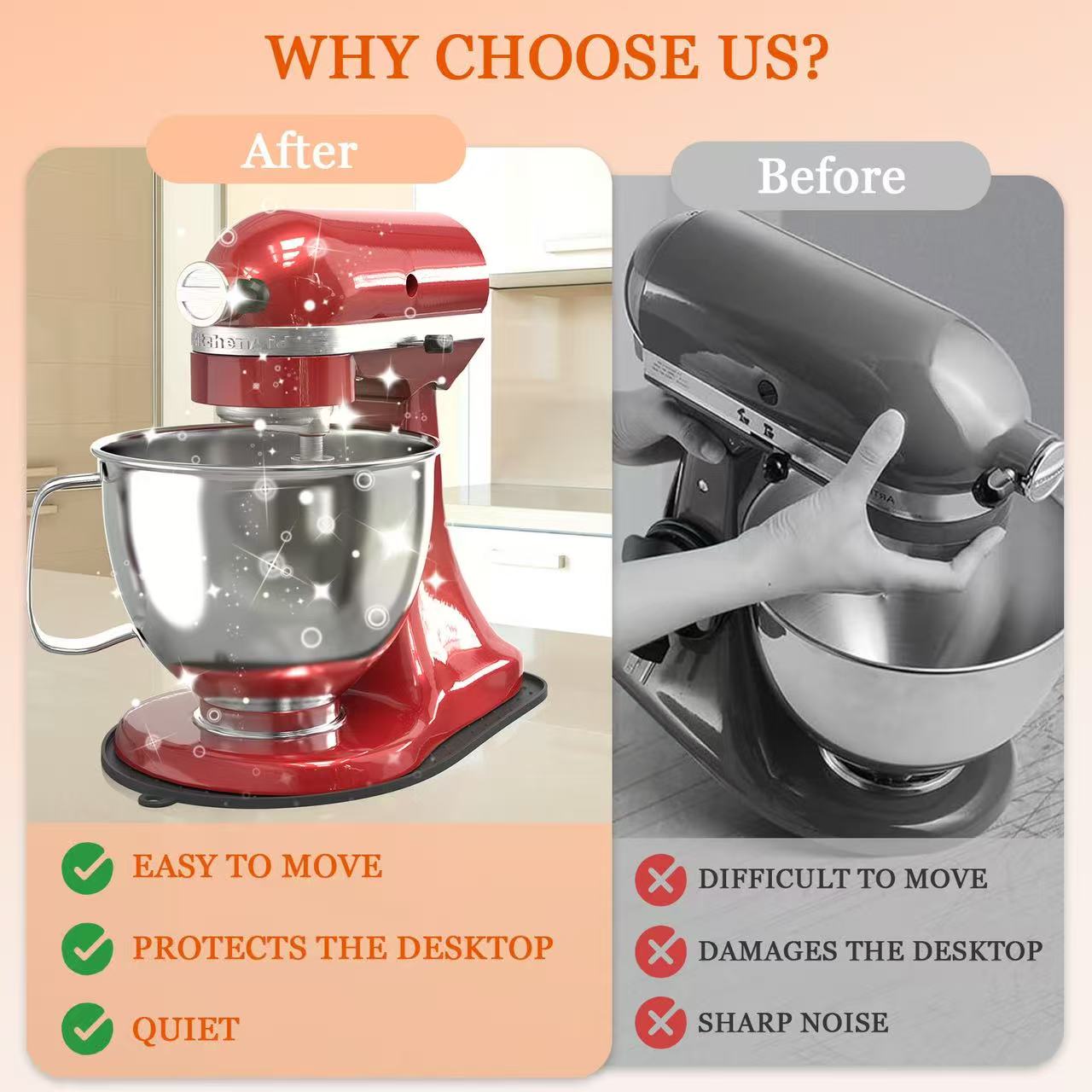 Silicone Sliding Mat for Kitch - Commercial Kitchen Aid Mixer recensione e prezzo