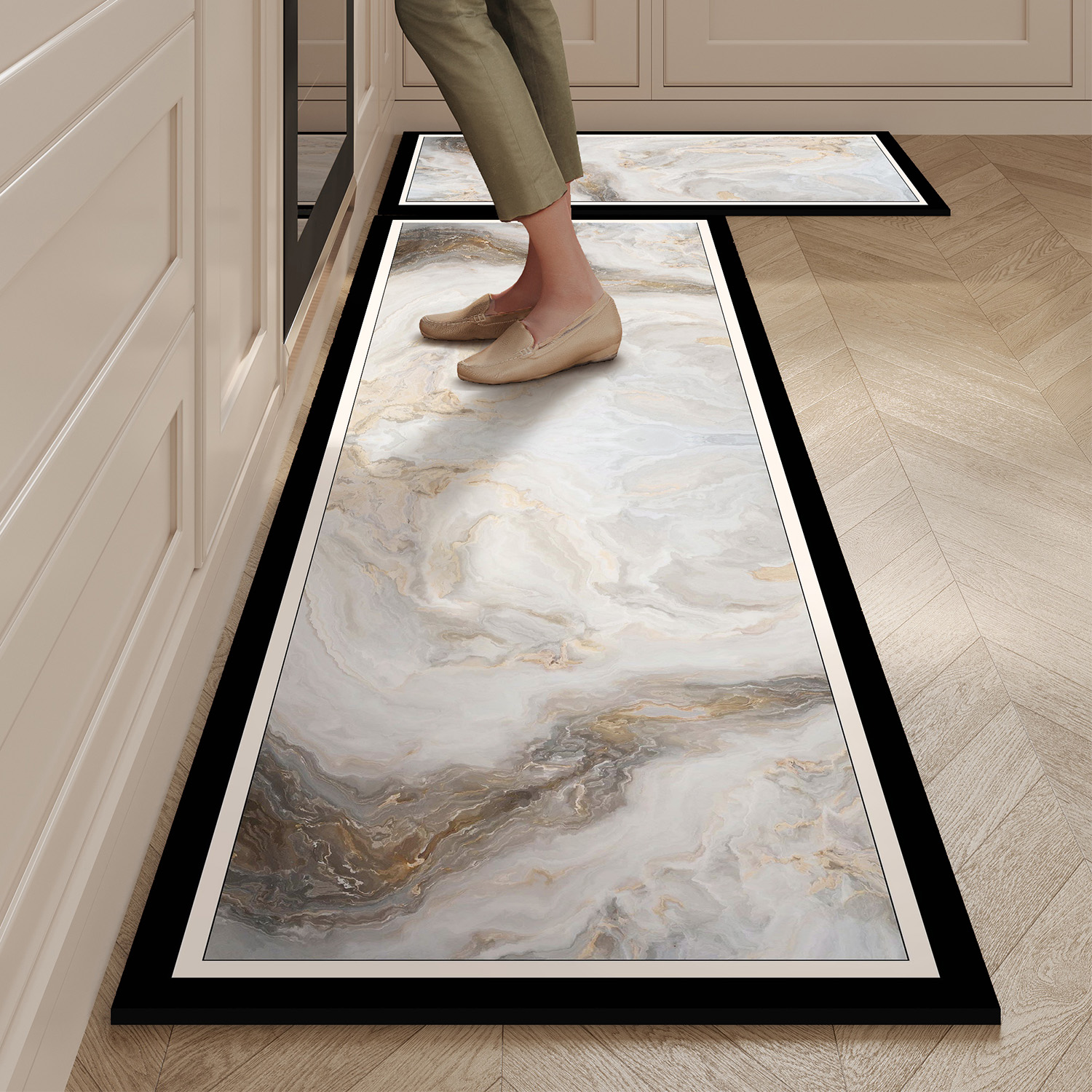 Kitchen Mat Waterproof Pvc Lea - Commercial Kitchen Vinyl Flooring recensione e prezzo
