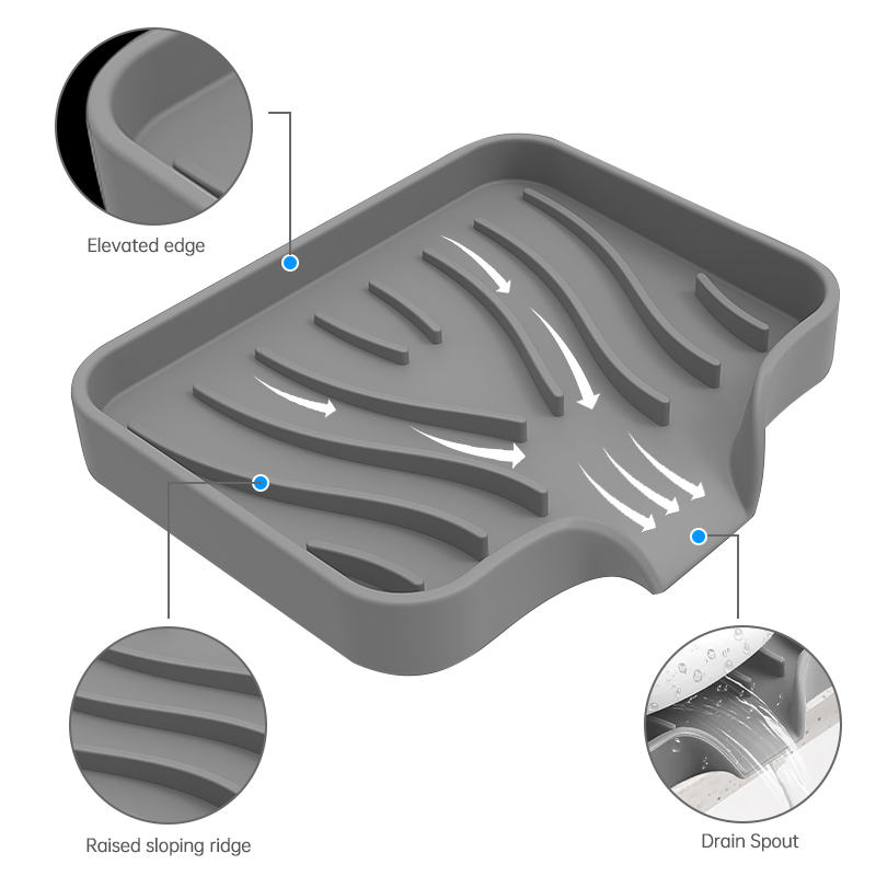 Silicone Drain Soap Box Sponge - Commercial Kitchen Floor Drain recensione e prezzo