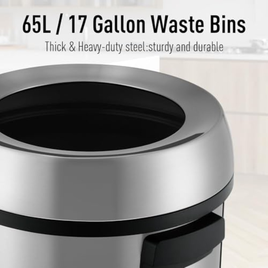 65L/17 Gallon Open Top Trash C - Commercial Kitchen Trash Can recensione e prezzo