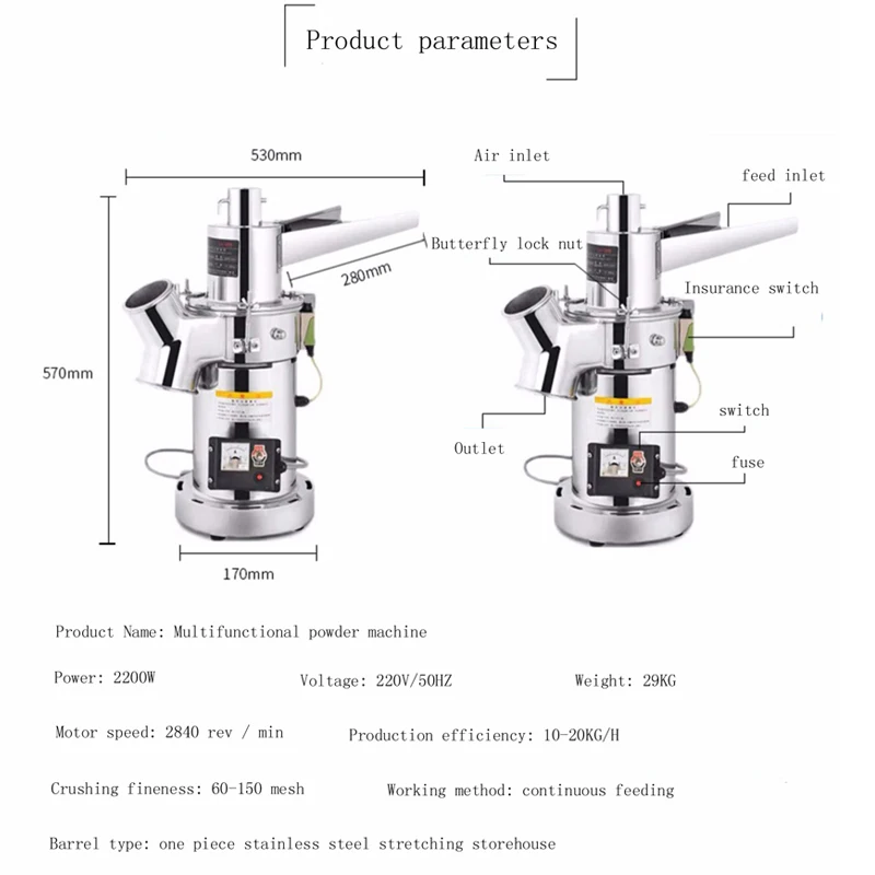 Commercial Multifunctional New - Commercial Kitchen Grinder recensione e prezzo