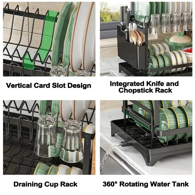 Space Saving 2-Tier Dish Dryin - Commercial Kitchen Floor Drain recensione e prezzo