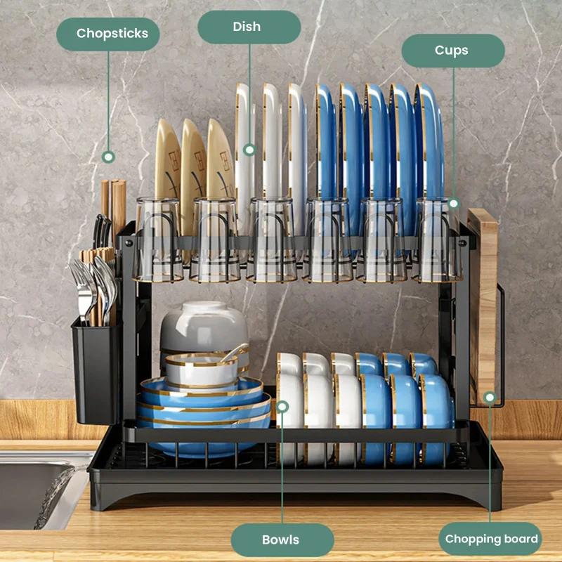 Space Saving 2-Tier Dish Dryin - Commercial Kitchen Floor Drain recensione e prezzo