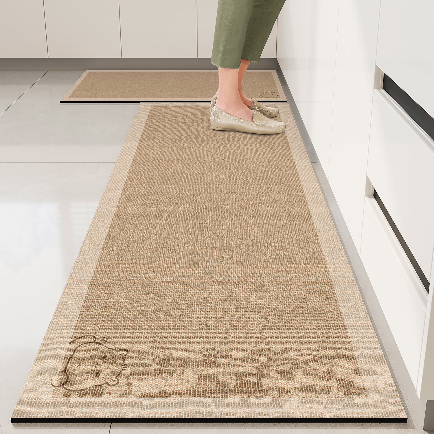 Kitchen Vinyl Rug Pvc Non-Slip - Commercial Kitchen Vinyl Flooring recensione e prezzo