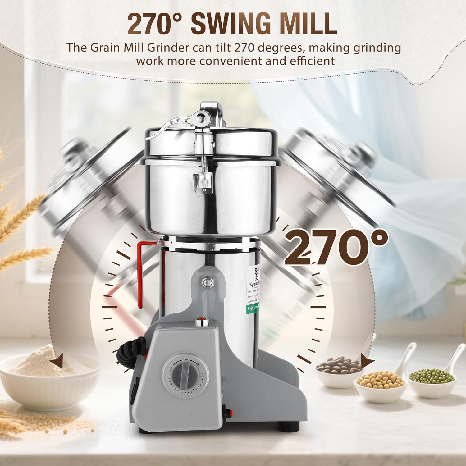 Electric Grain Mill Grinder-80 - Commercial Kitchen Grinder recensione e prezzo