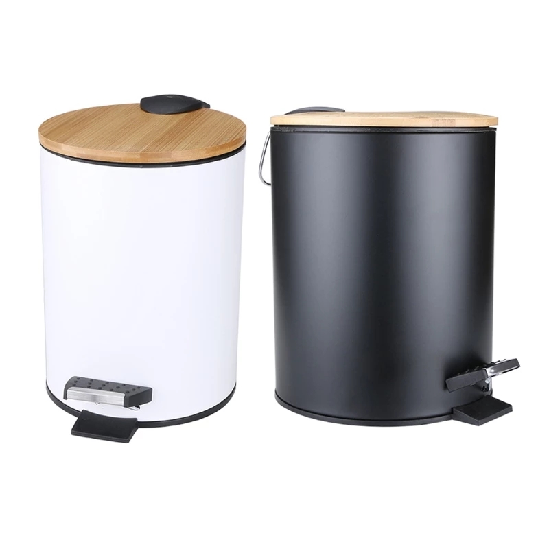 3/5L Wooden Flip Step Trash Ca - Commercial Kitchen Trash Can recensione e prezzo