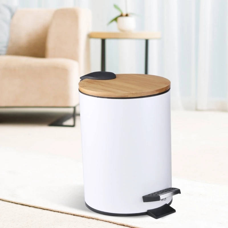 3/5L Wooden Flip Step Trash Ca - Commercial Kitchen Trash Can recensione e prezzo