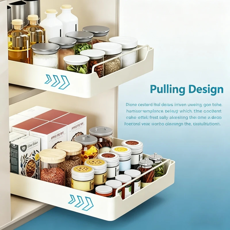 2026 New Pull Out Spice Rack O - Commercial Kitchen Swing Door recensione e prezzo