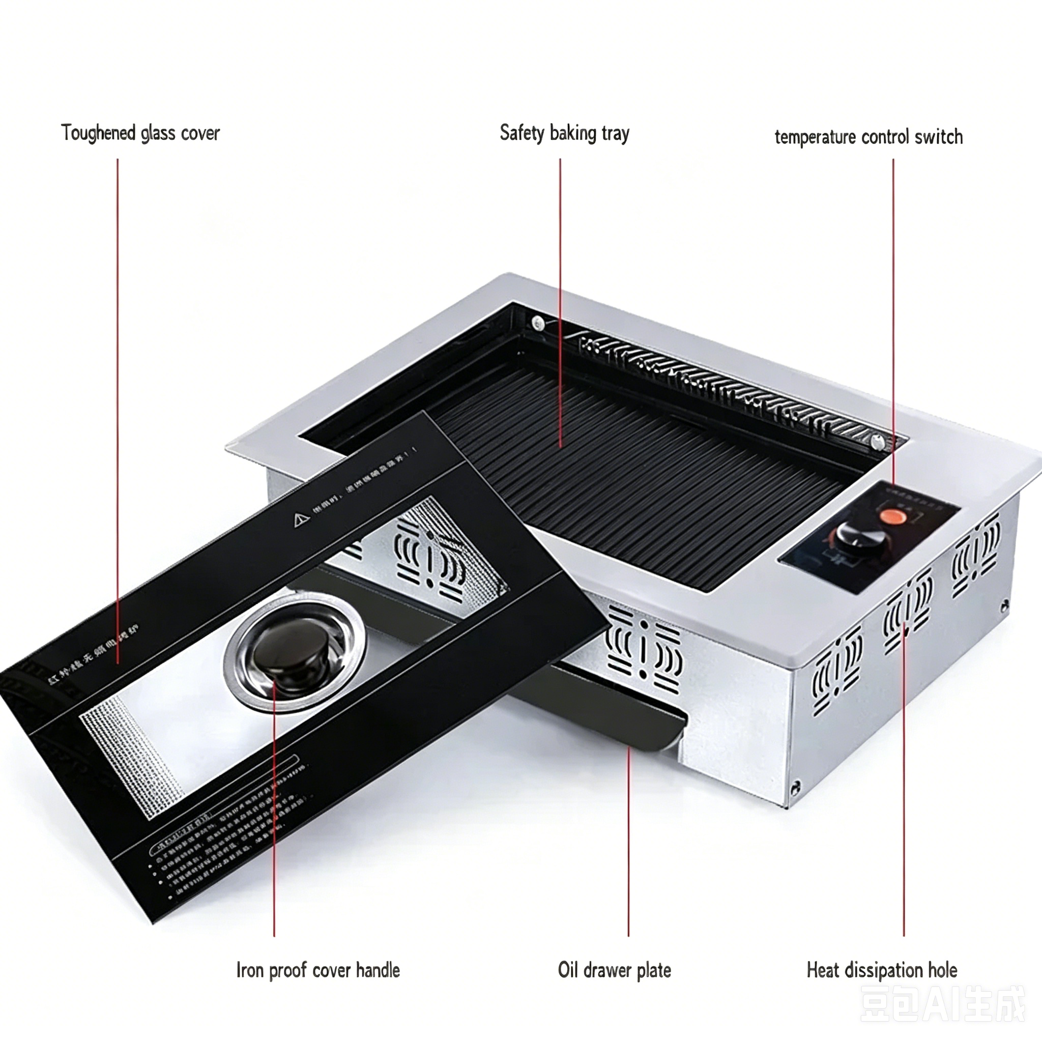 Korean Stainless Steel Electri - Teppanyaki Grill Table recensione e prezzo
