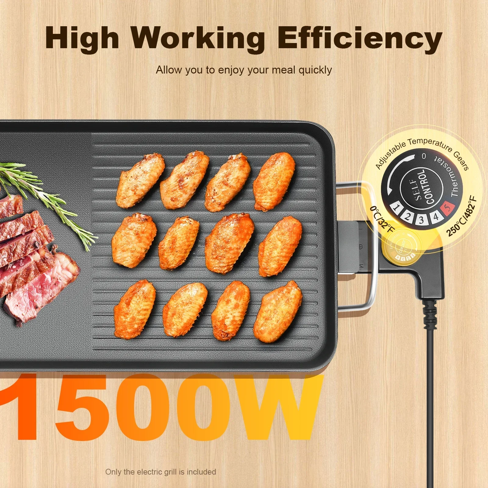 1500W 27'' Nonstick Large Grid - Teppanyaki Grill Table recensione e prezzo