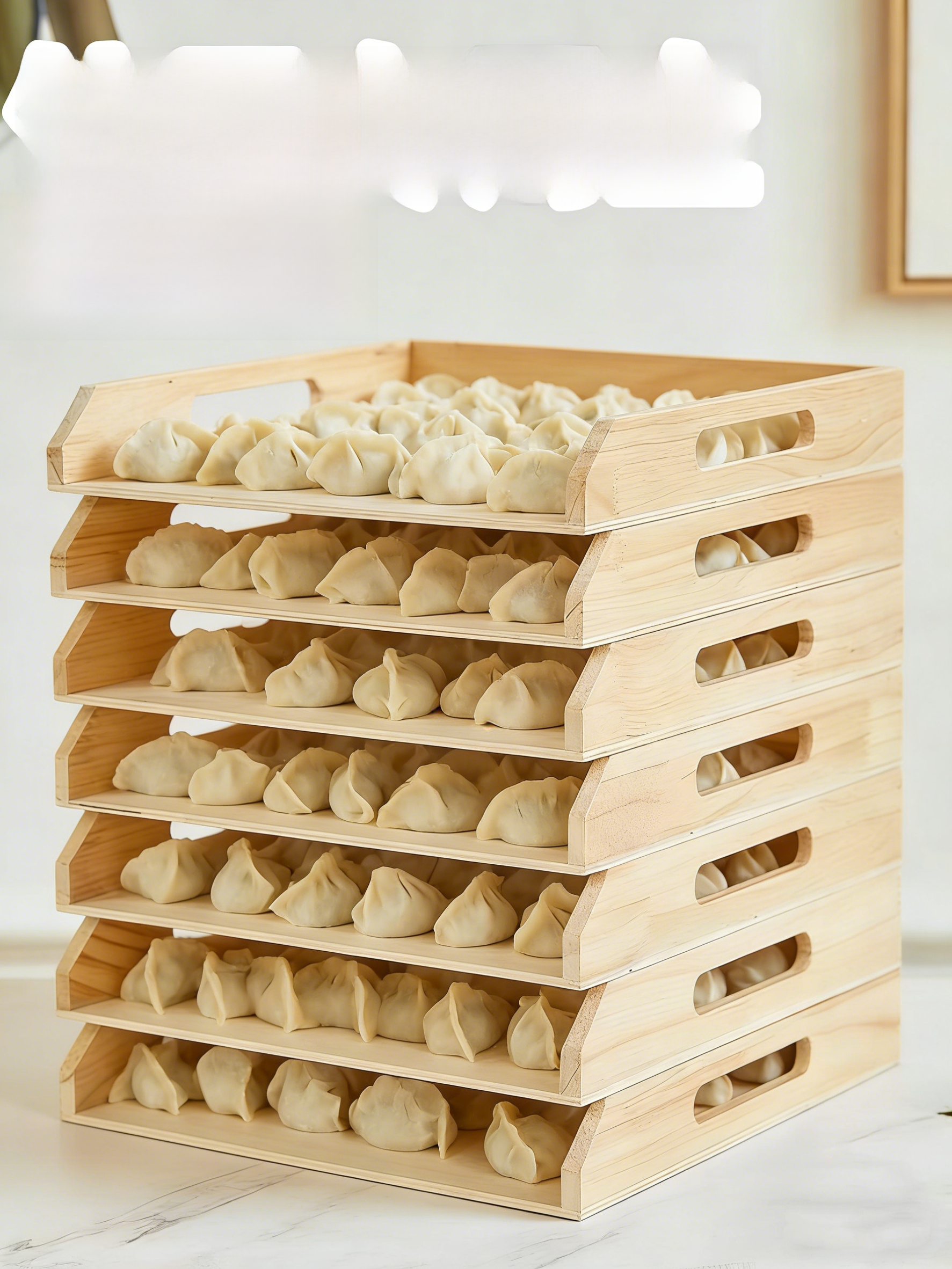 Wooden Multi-Layer Dumpling Tr - Commercial Kitchen Utensil Storage recensione e prezzo