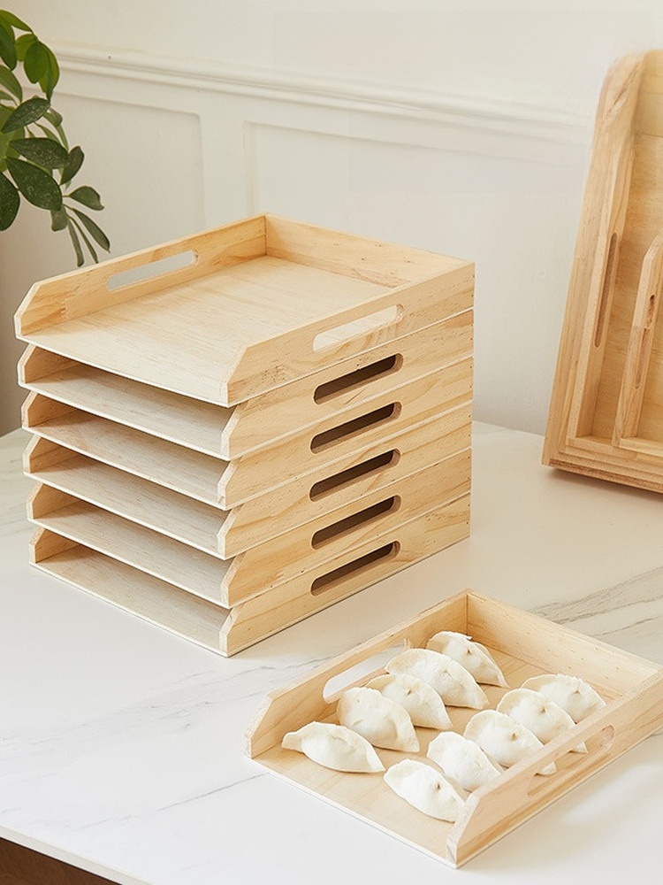 Wooden Multi-Layer Dumpling Tr - Commercial Kitchen Utensil Storage recensione e prezzo