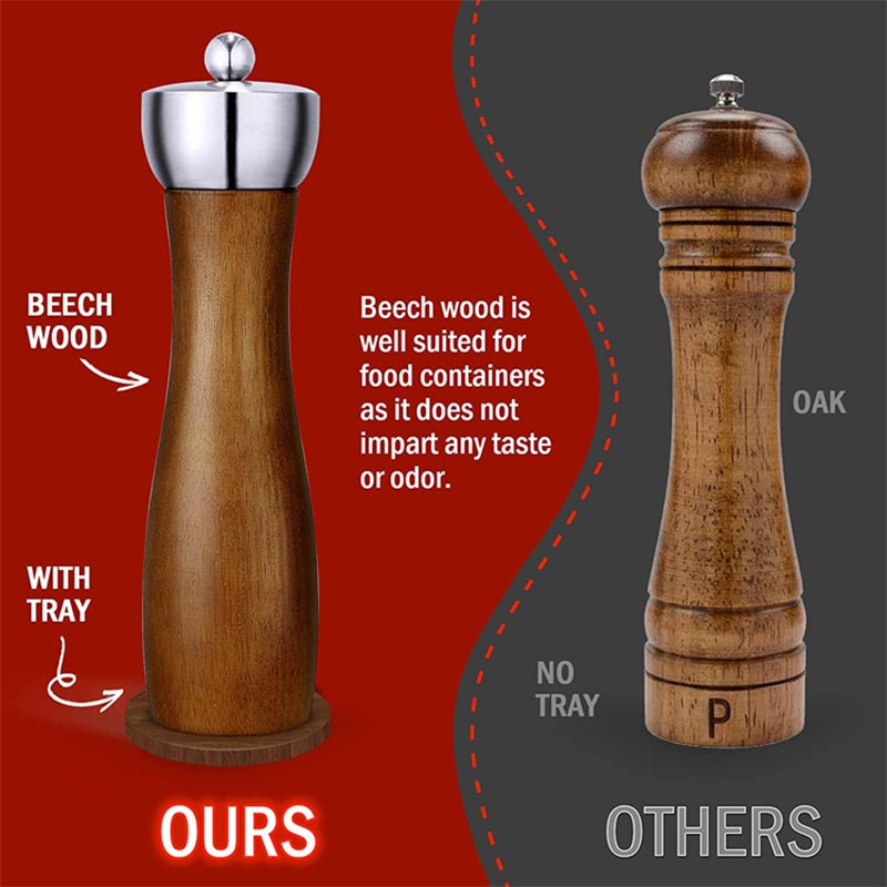 5/6/8/10/12 inch Beech Wooden  - Commercial Kitchen Grinder recensione e prezzo