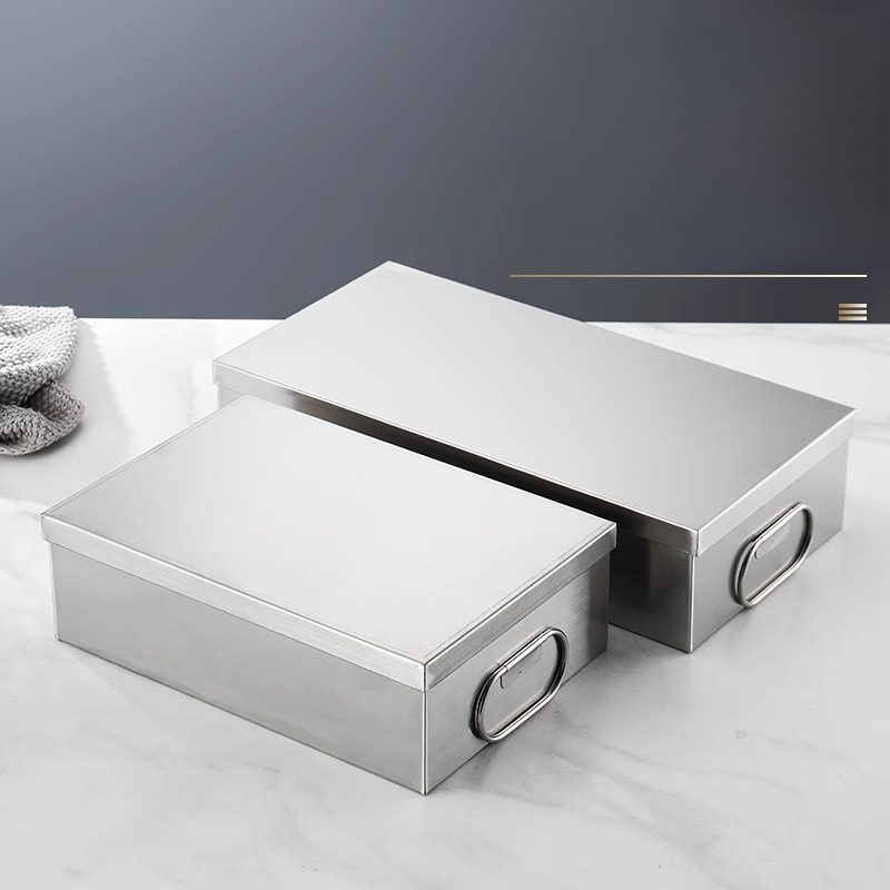 Stainl Steel Rectangular Cover - Commercial Kitchen Utensil Storage recensione e prezzo