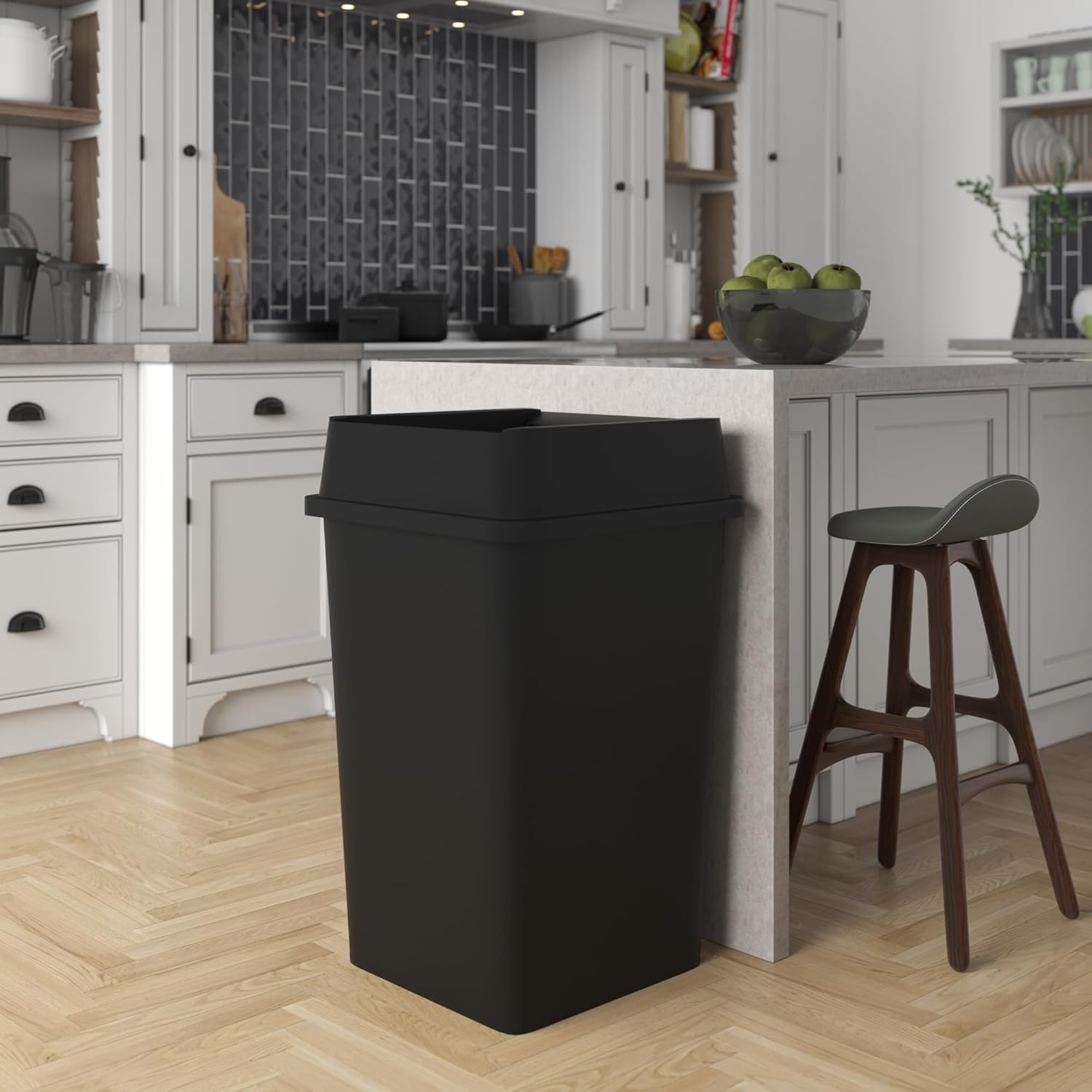 35 Gallon Black Square Commerc - Commercial Kitchen Trash Can recensione e prezzo