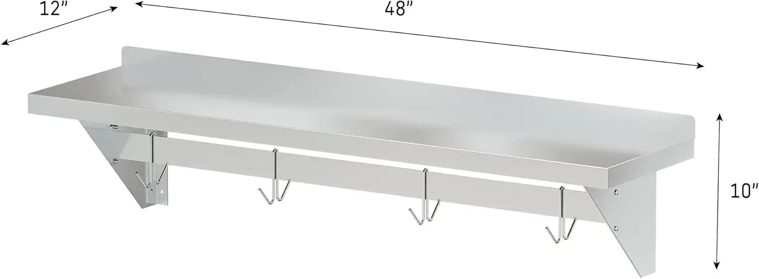 Commercial Wall Mounted Pot Ra - Commercial Kitchen Utensil Storage recensione e prezzo