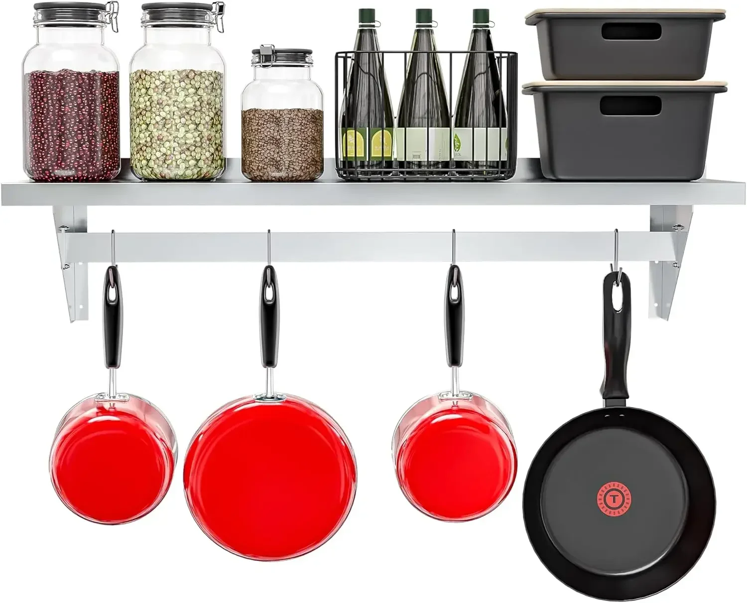 Commercial Wall Mounted Pot Ra - Commercial Kitchen Utensil Storage recensione e prezzo