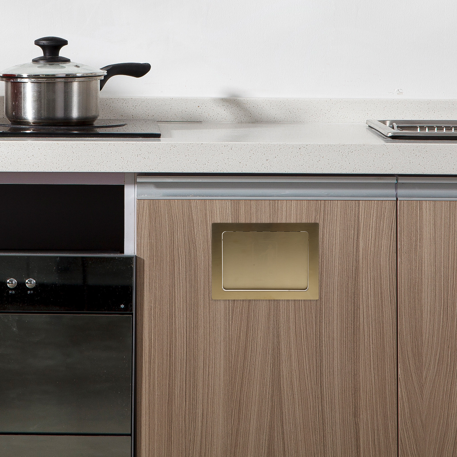 Stainless Steel Embedded Trash - Commercial Kitchen Trash Can recensione e prezzo