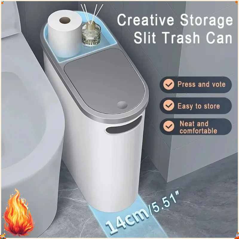 Press Type Trash Can With Lid  - Commercial Kitchen Trash Can recensione e prezzo