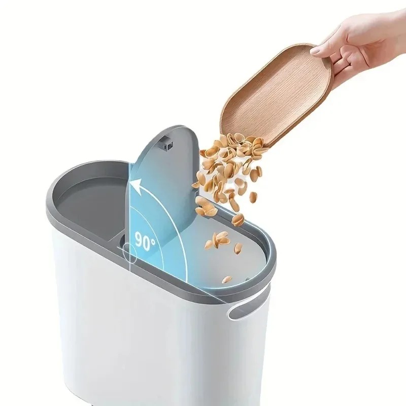 Press Type Trash Can With Lid  - Commercial Kitchen Trash Can recensione e prezzo