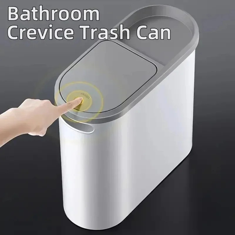 Press Type Trash Can With Lid  - Commercial Kitchen Trash Can recensione e prezzo