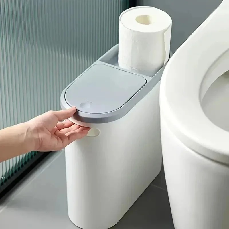 Press Type Trash Can With Lid  - Commercial Kitchen Trash Can recensione e prezzo