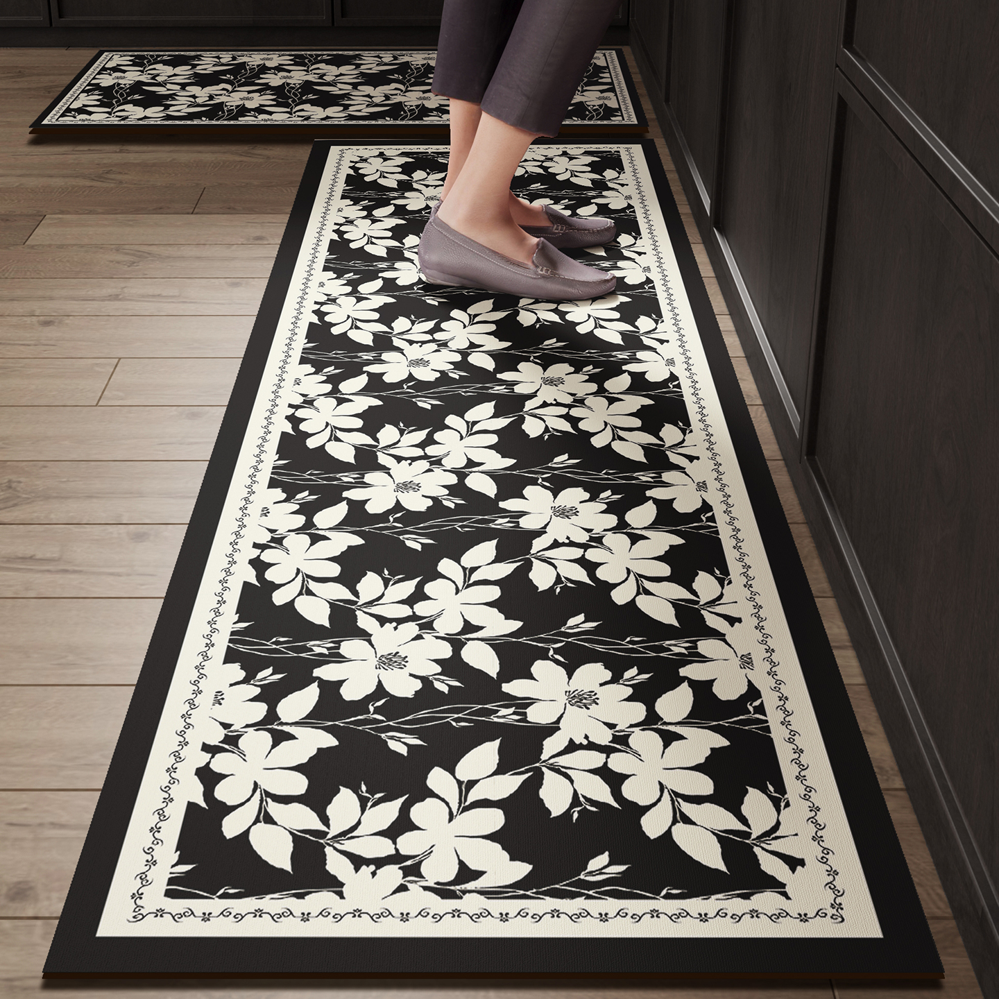 Black Kitchen Rugs Waterproof  - Commercial Kitchen Vinyl Flooring recensione e prezzo