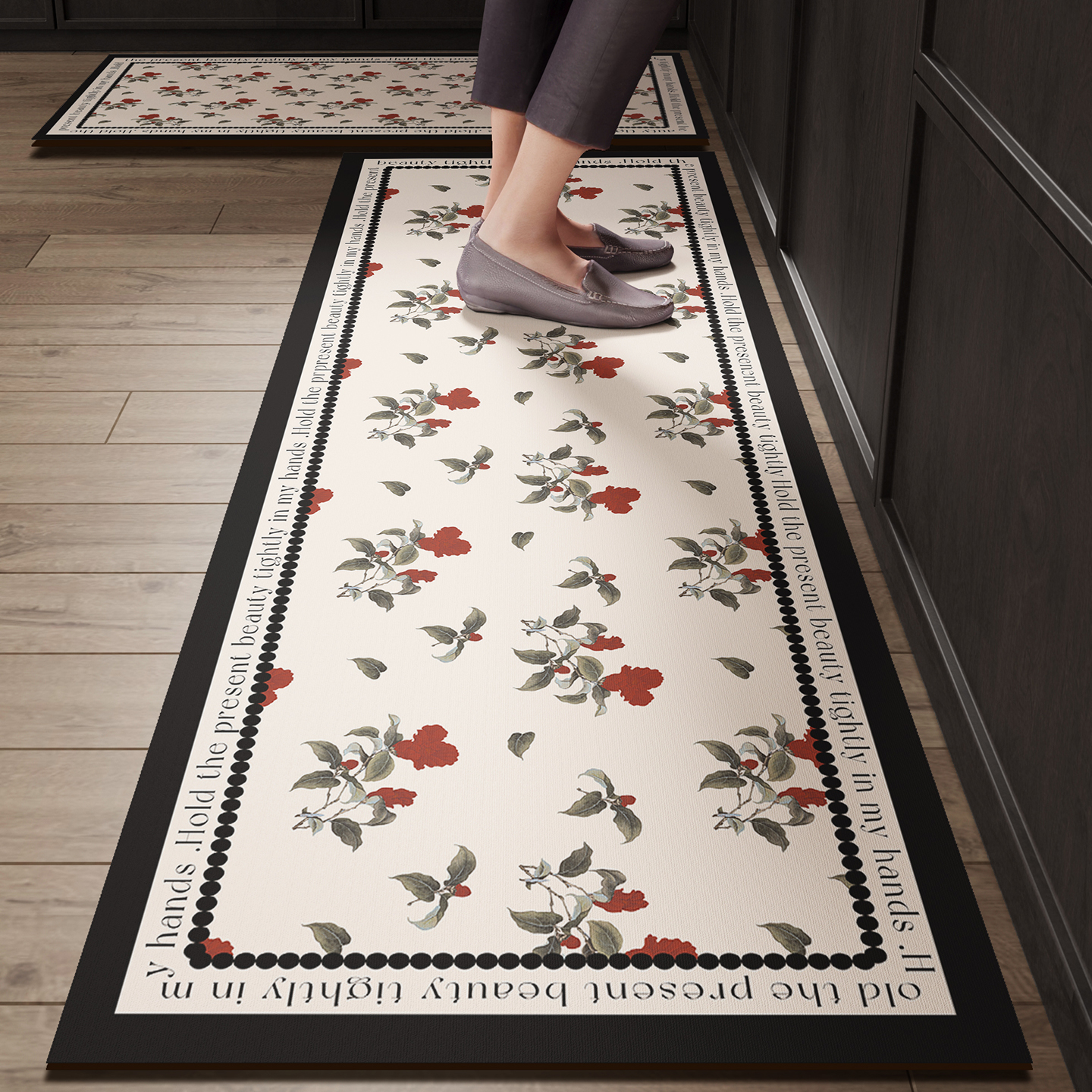 Black Kitchen Rugs Waterproof  - Commercial Kitchen Vinyl Flooring recensione e prezzo
