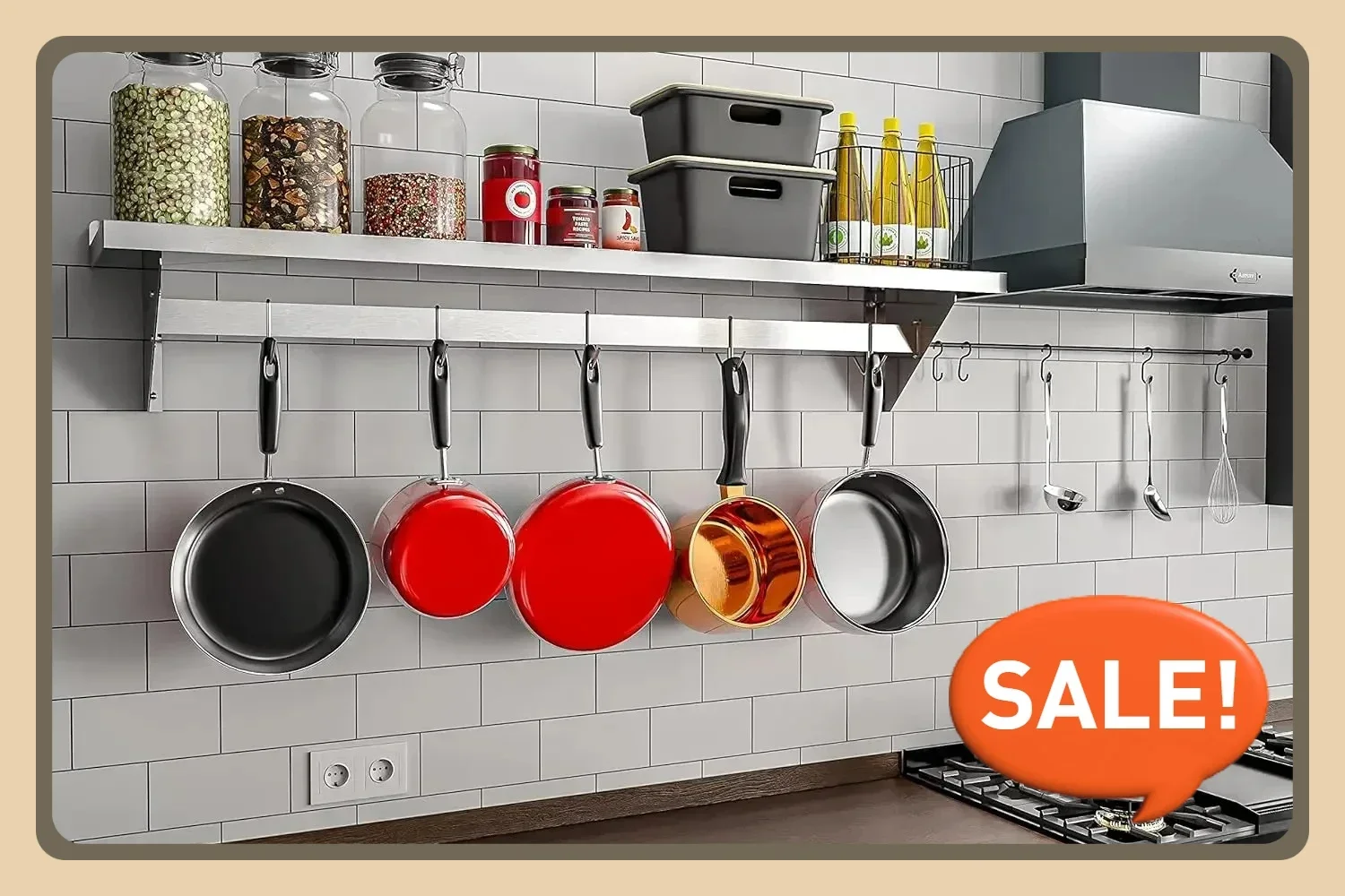 Commercial Wall Mounted, Utens - Commercial Kitchen Utensil Storage recensione e prezzo