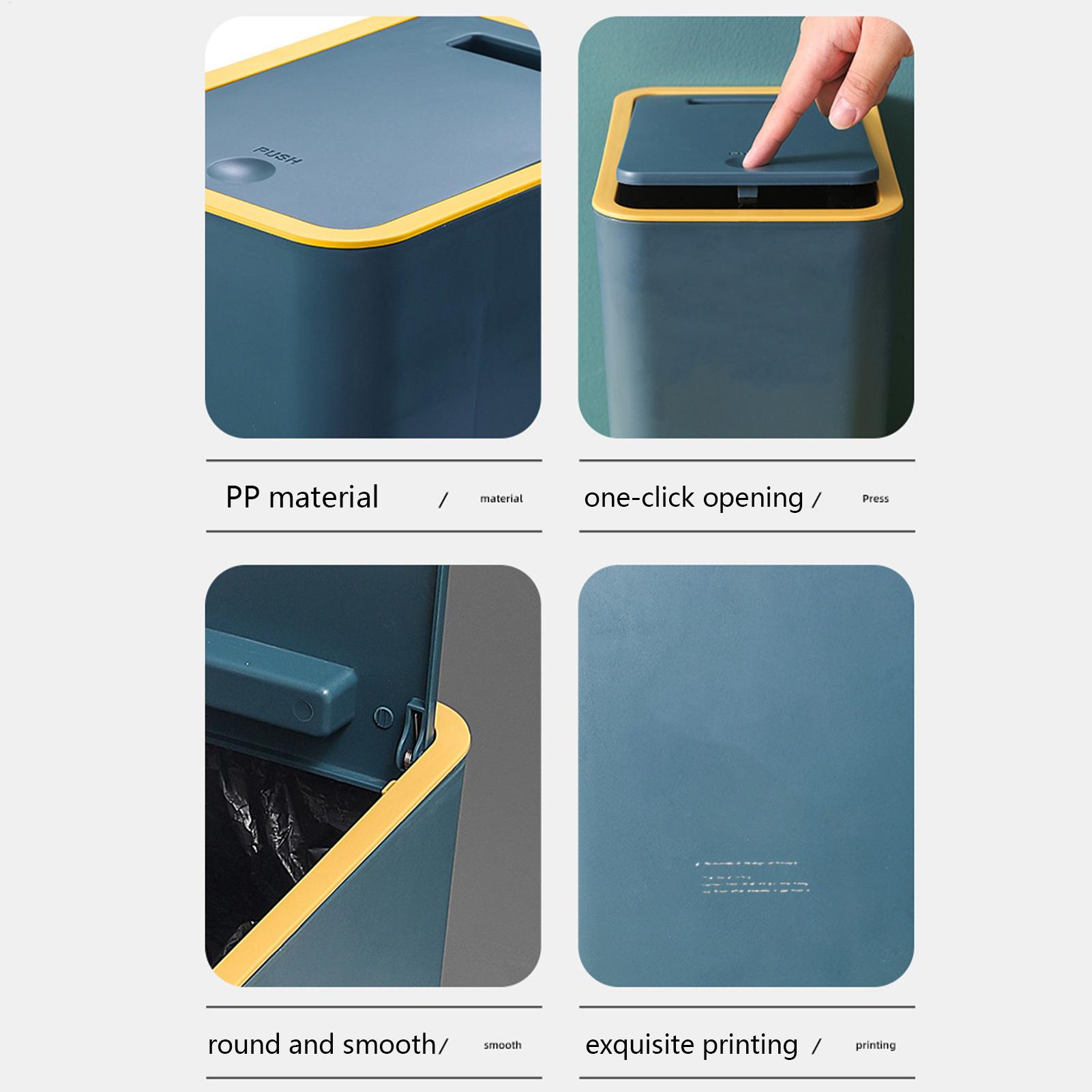 Bathroom Trash Can with Press  - Commercial Kitchen Trash Can recensione e prezzo