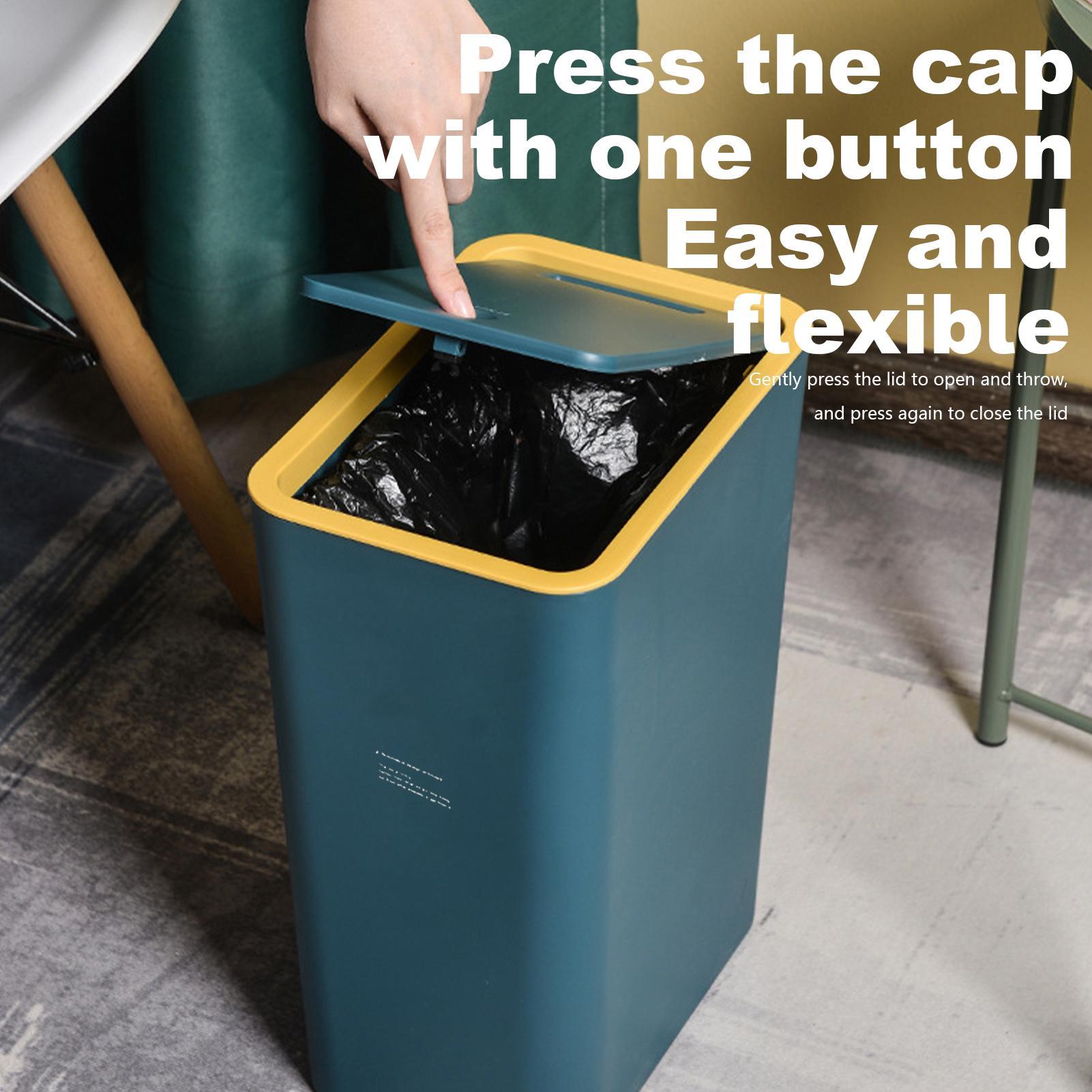 Bathroom Trash Can with Press  - Commercial Kitchen Trash Can recensione e prezzo