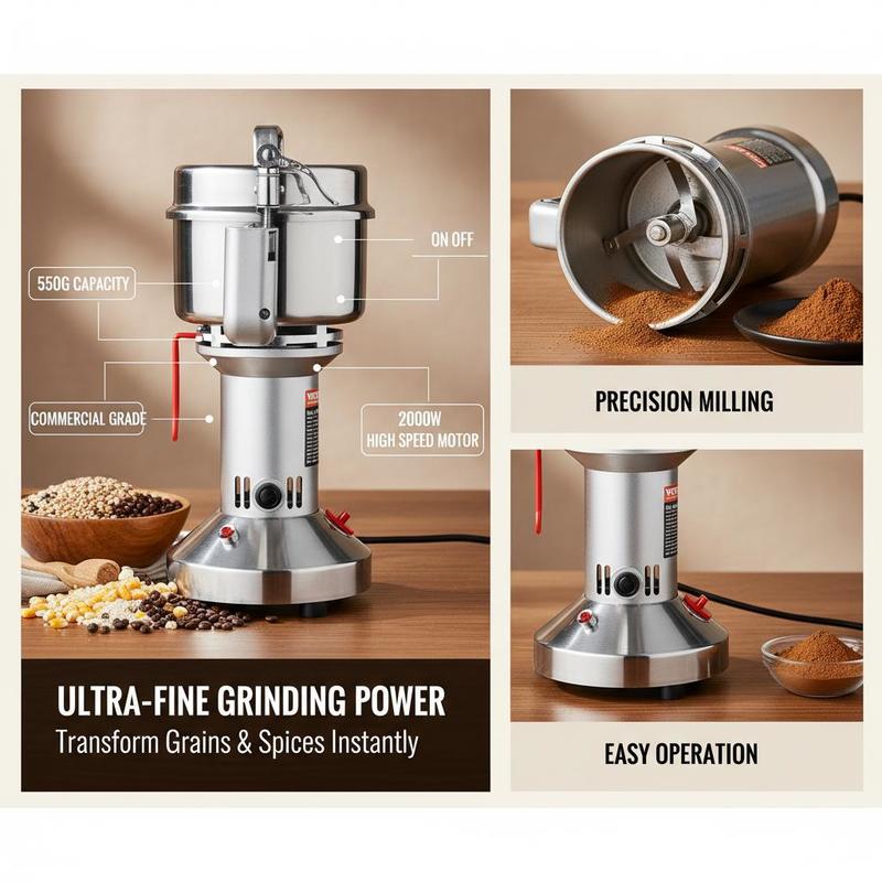 Dry Powder Grinder 550g For Ki - Commercial Kitchen Grinder recensione e prezzo