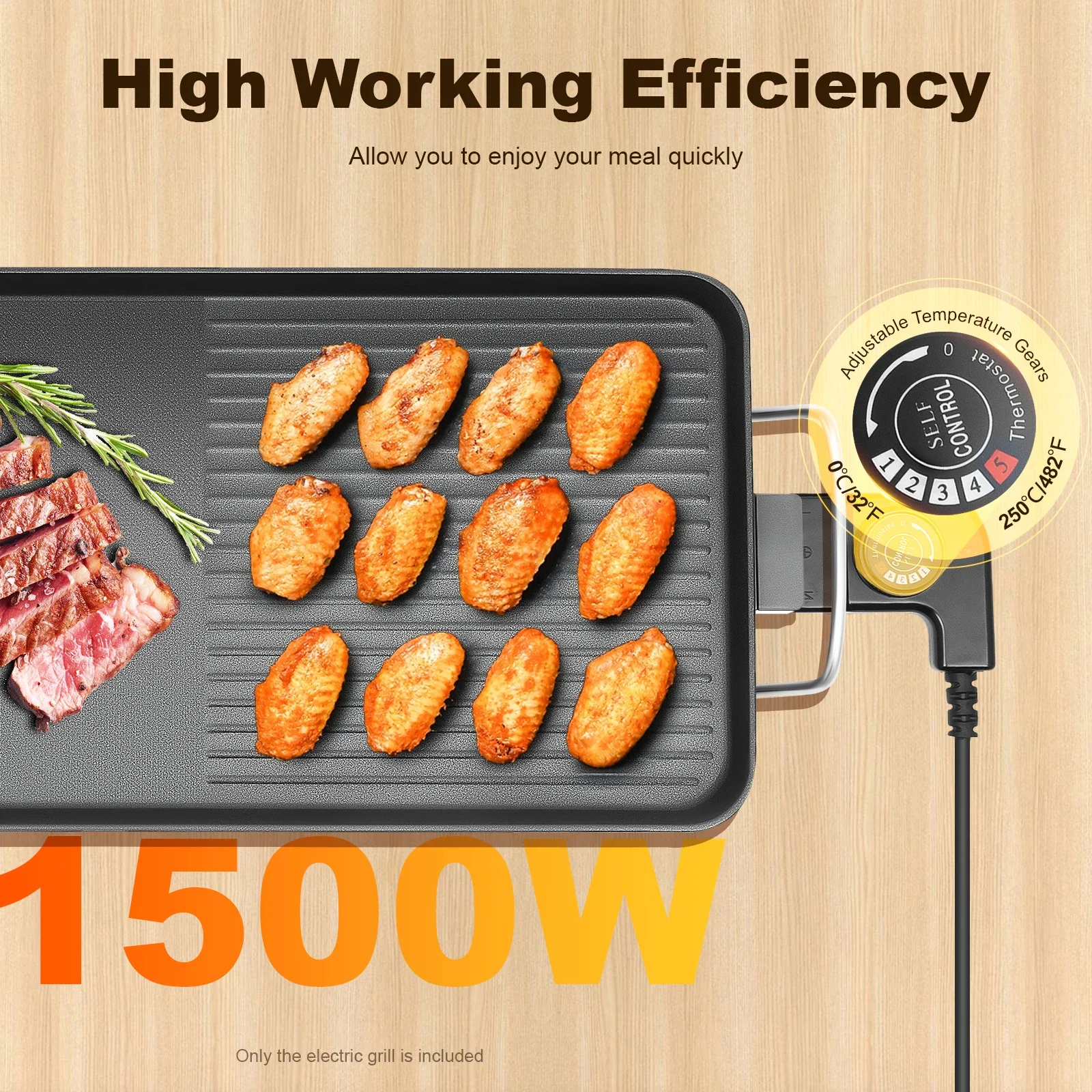 27'' 1500W Electric Griddle Te - Teppanyaki Grill Table recensione e prezzo